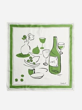 Madewell Graphic-Print Silk Bandana
